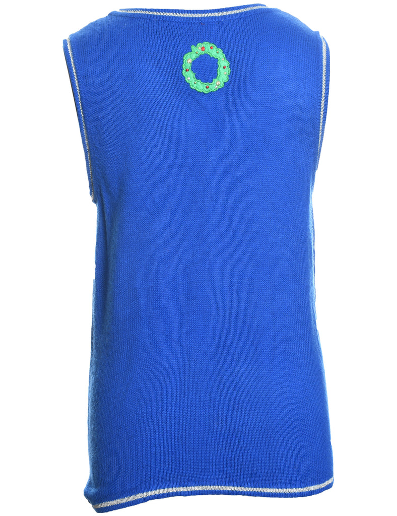 Santa Claus Christmas Sweater Vest - M