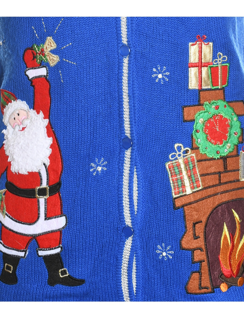 Santa Claus Christmas Sweater Vest - S
