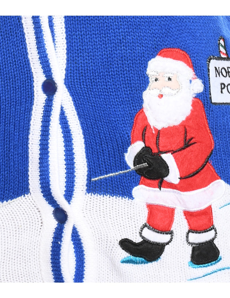 Santa Claus Christmas Sweater Vest - S