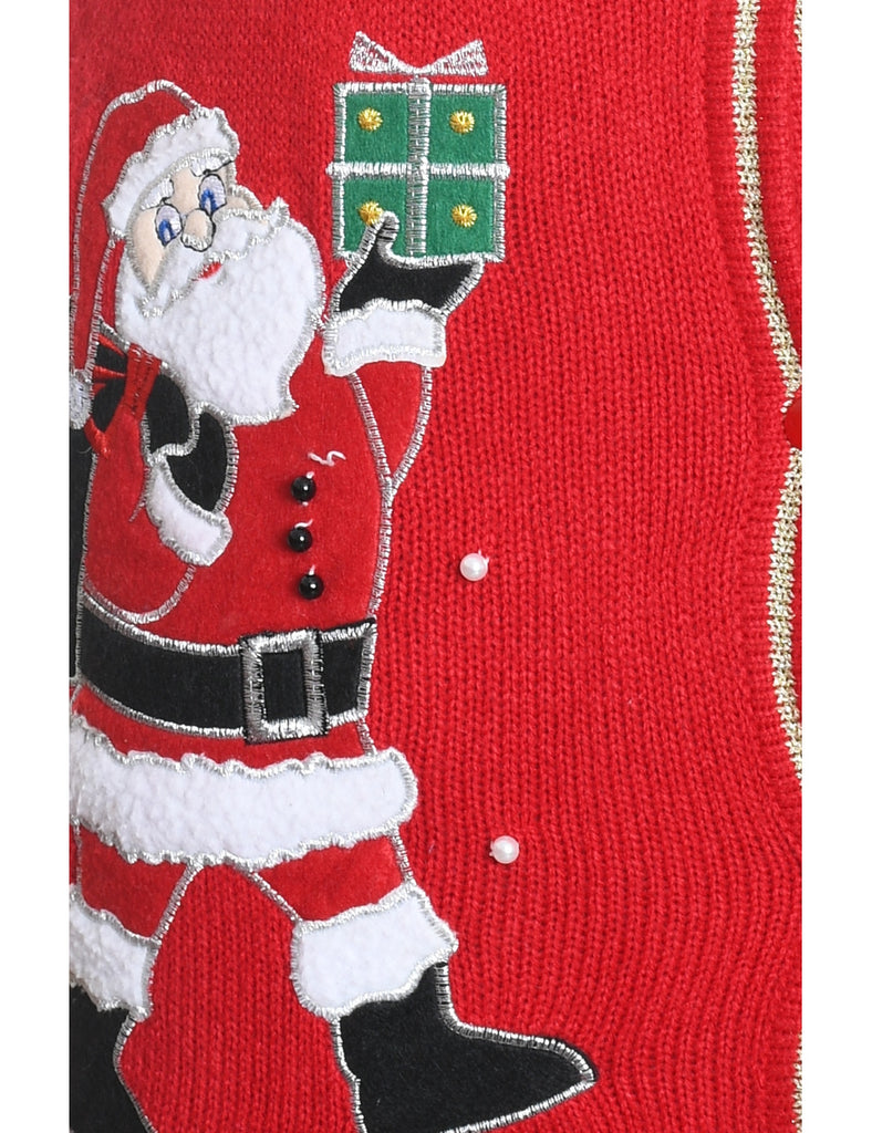 Santa Claus Christmas Sweater Vest - S
