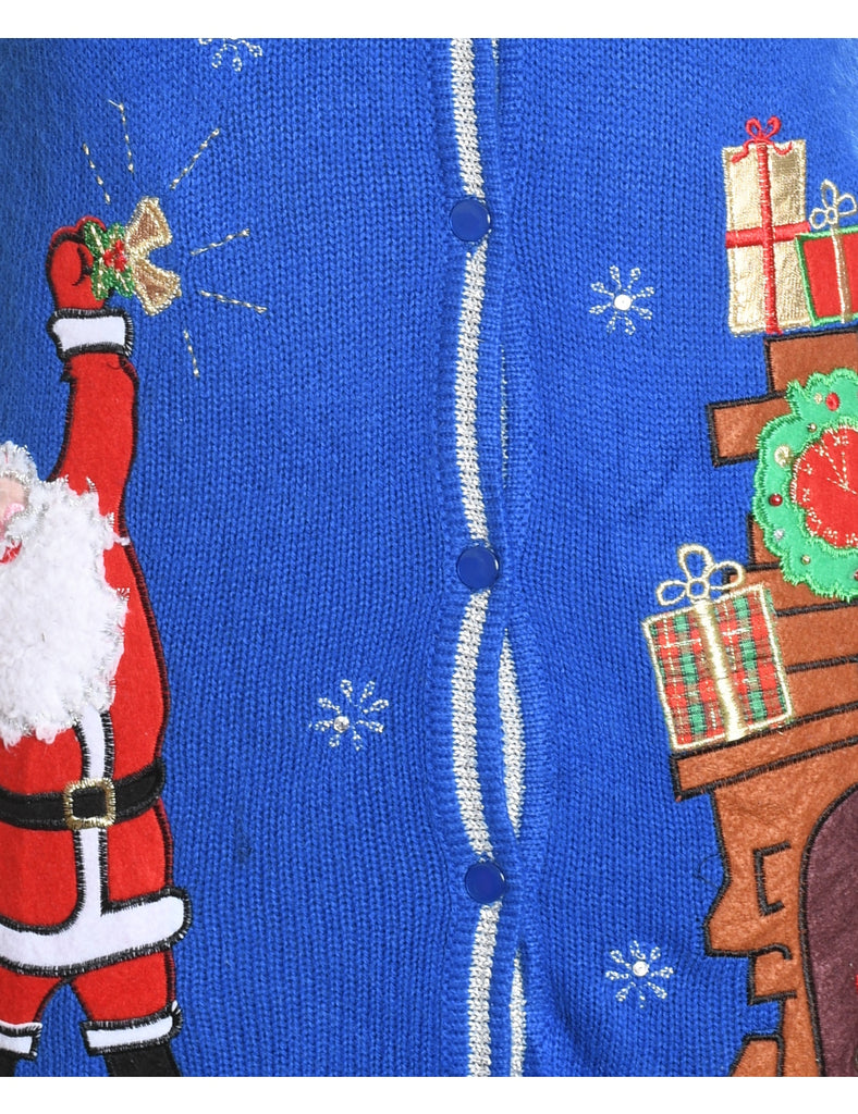 Santa Claus Christmas Sweater Vest - M