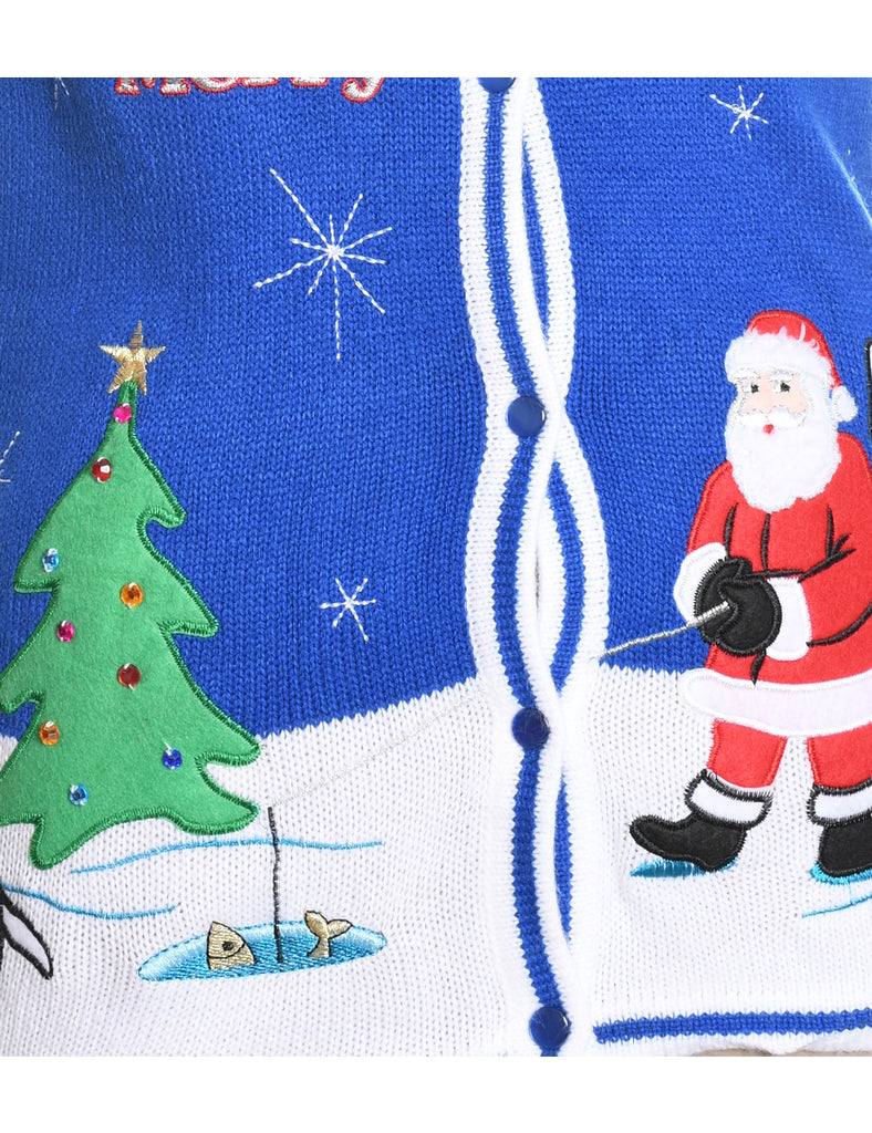 Santa Claus Christmas Sweater Vest - S