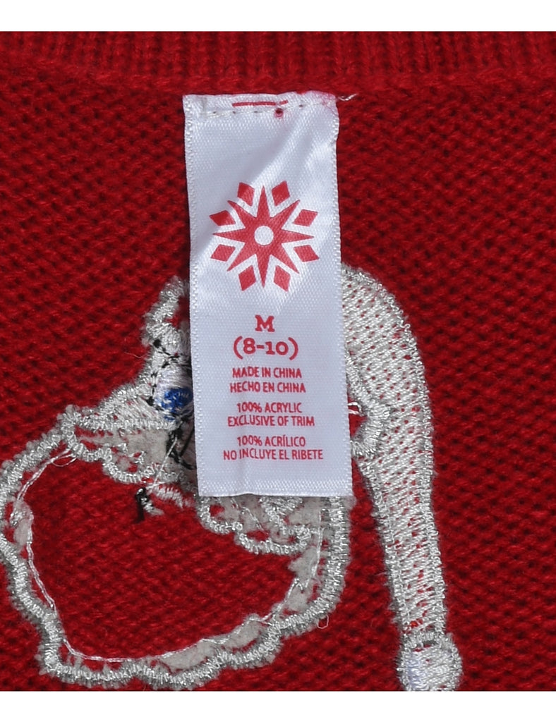 Santa Claus Christmas Sweater Vest - M