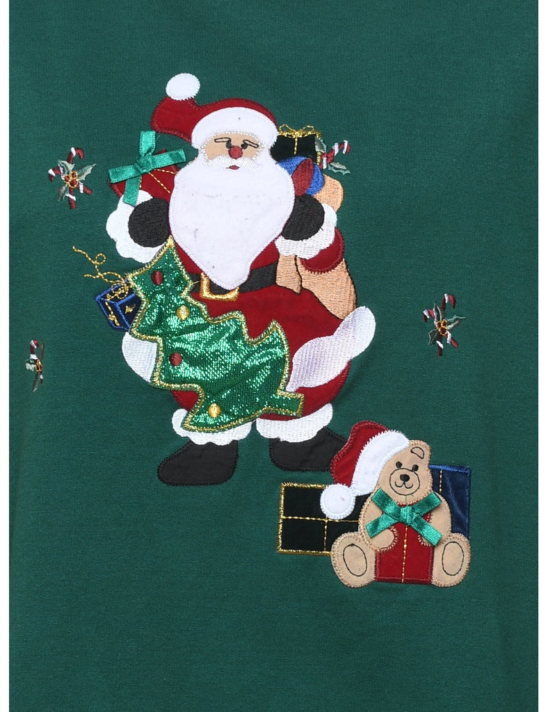 Santa Claus Christmas Sweatshirt - L