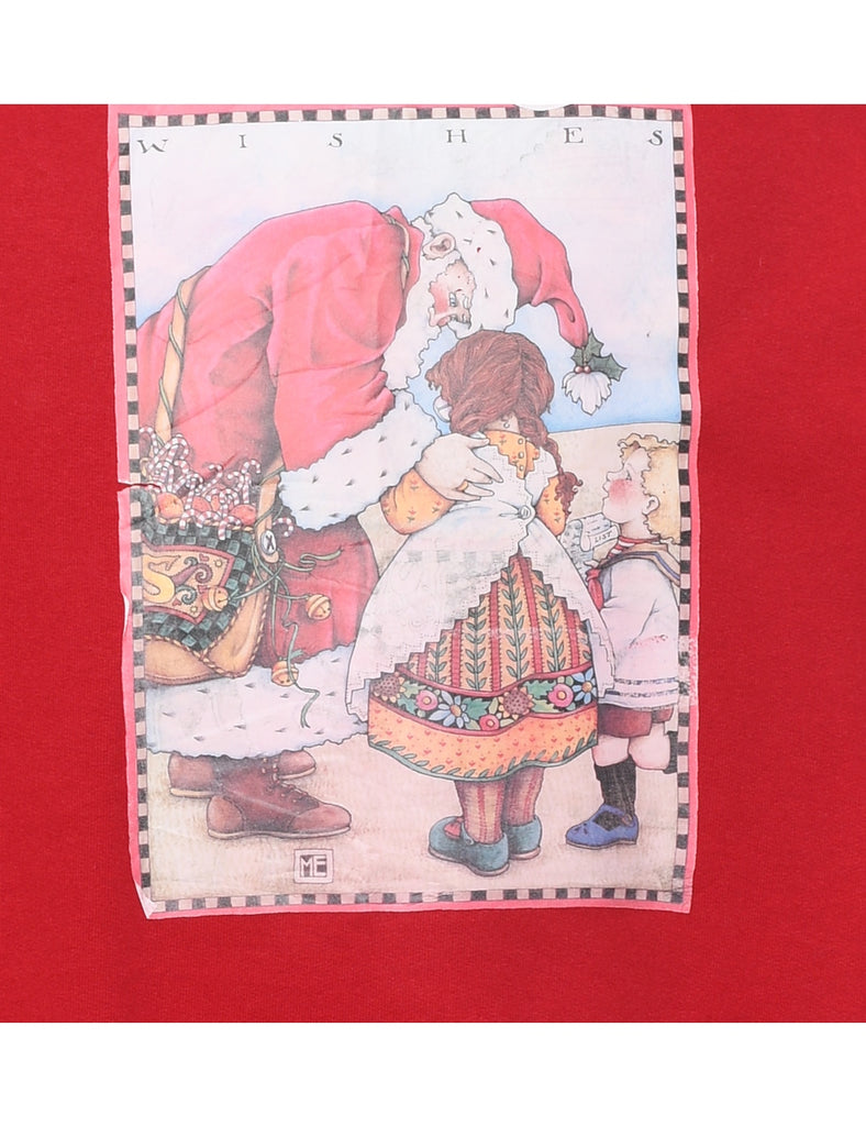 Santa Claus Christmas Sweatshirt - L