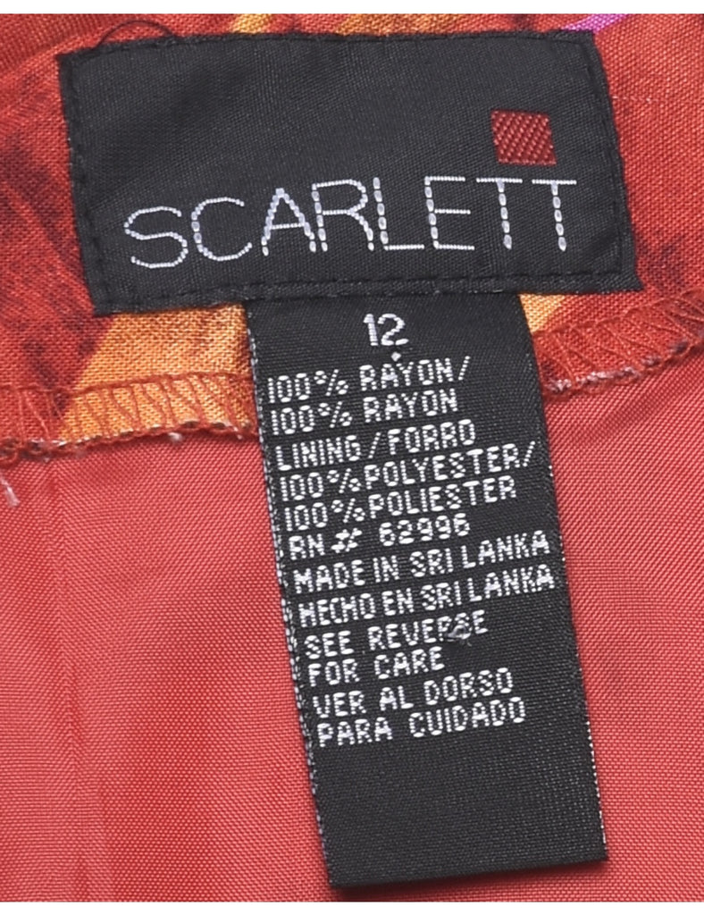 Scarlett Floral Print Dress - L
