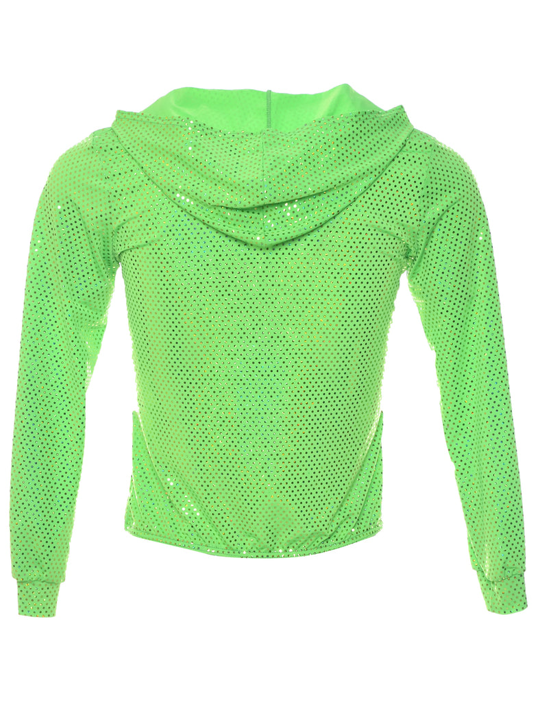 Sequined Cropped Jacket - M