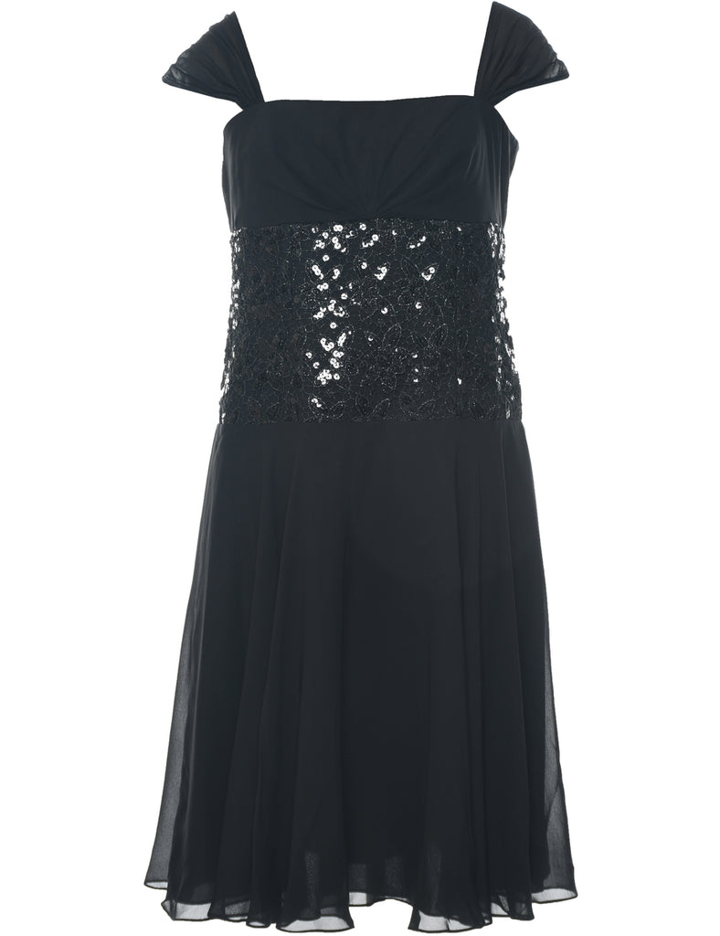 Sequined Evening Dress - L