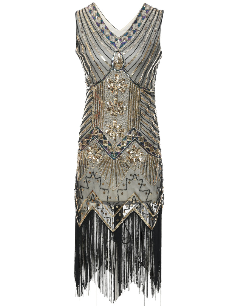 Sequined Evening Dress - XS