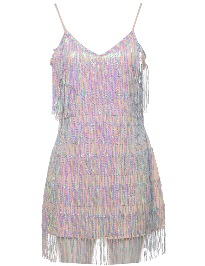 Sequined Evening Dress - M