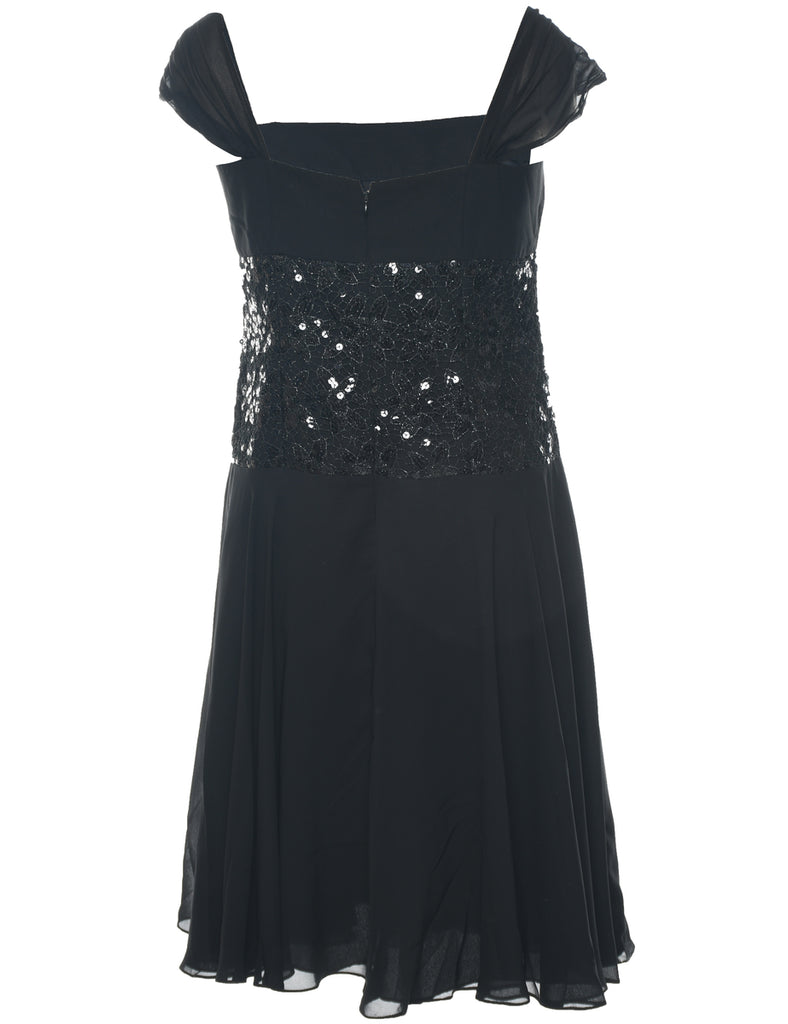 Sequined Evening Dress - L
