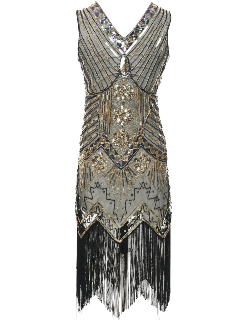 Sequined Evening Dress - XS