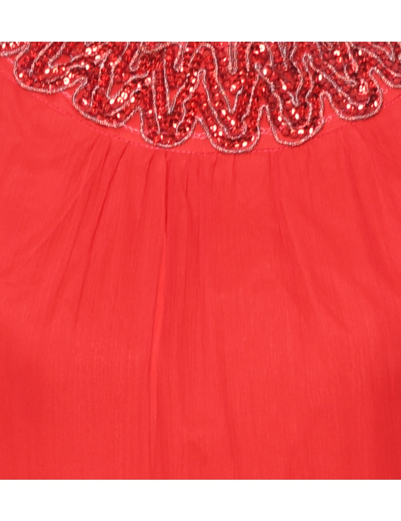 Sequined Evening Dress - L