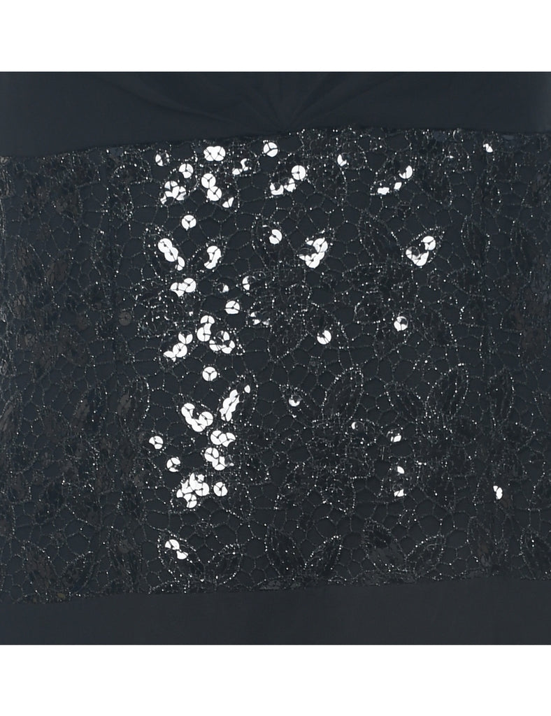 Sequined Evening Dress - L