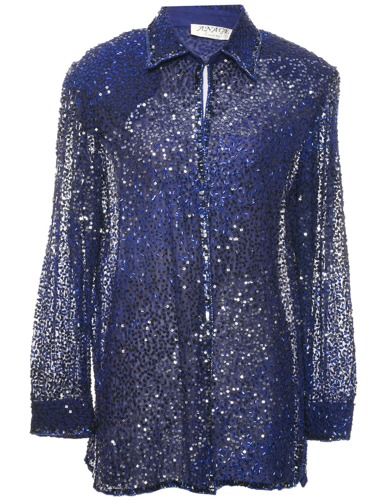 Sequined Evening Jacket - L