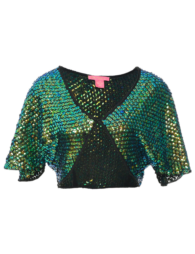 Sequined Evening Jacket - S