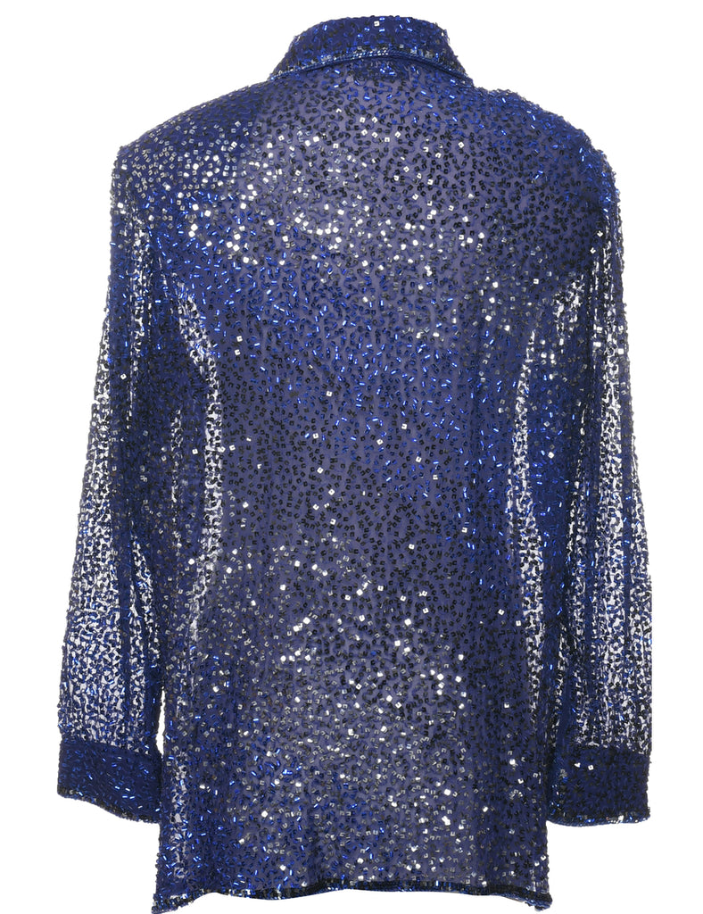 Sequined Evening Jacket - L