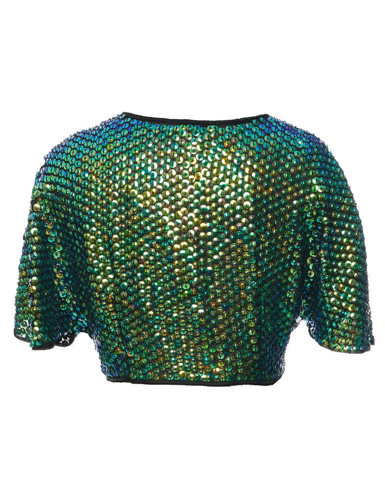 Sequined Evening Jacket - S
