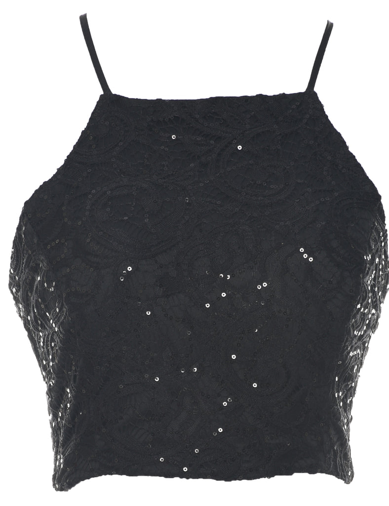 Sequined Evening Top - M