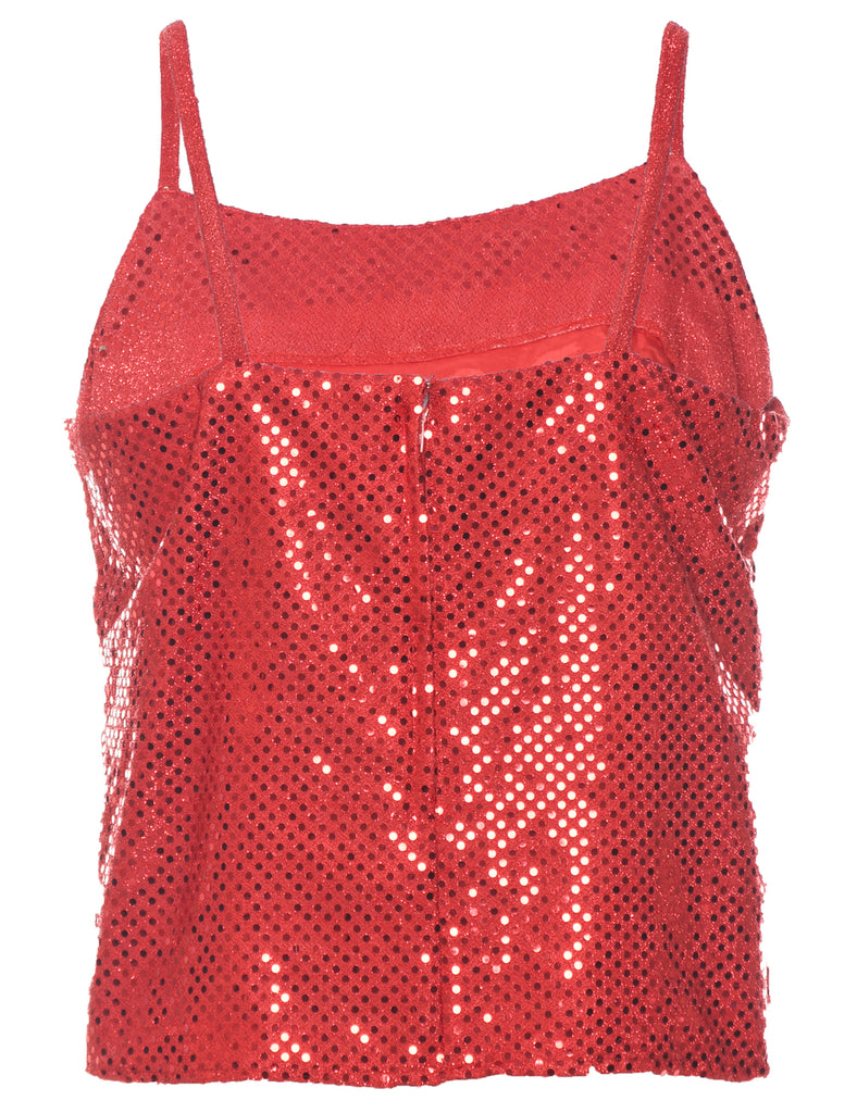 Sequined Evening Top - M