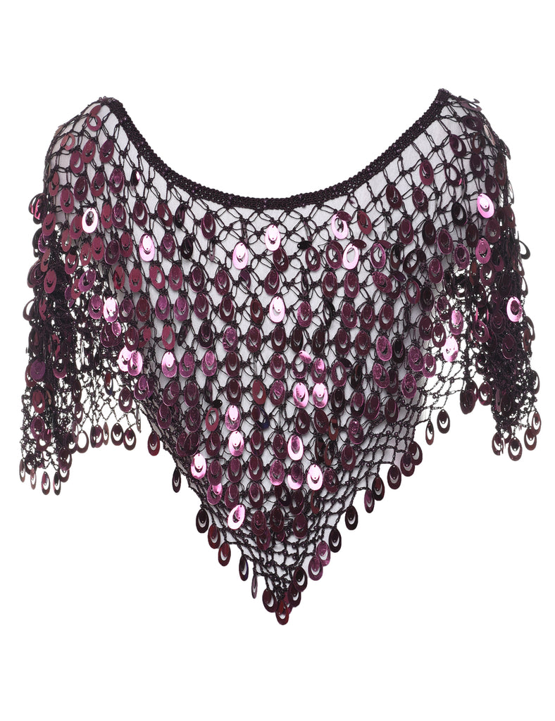 Sequined Evening Top - S