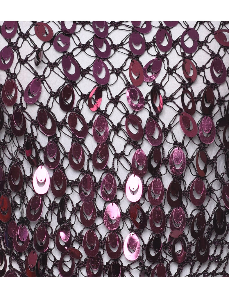 Sequined Evening Top - S