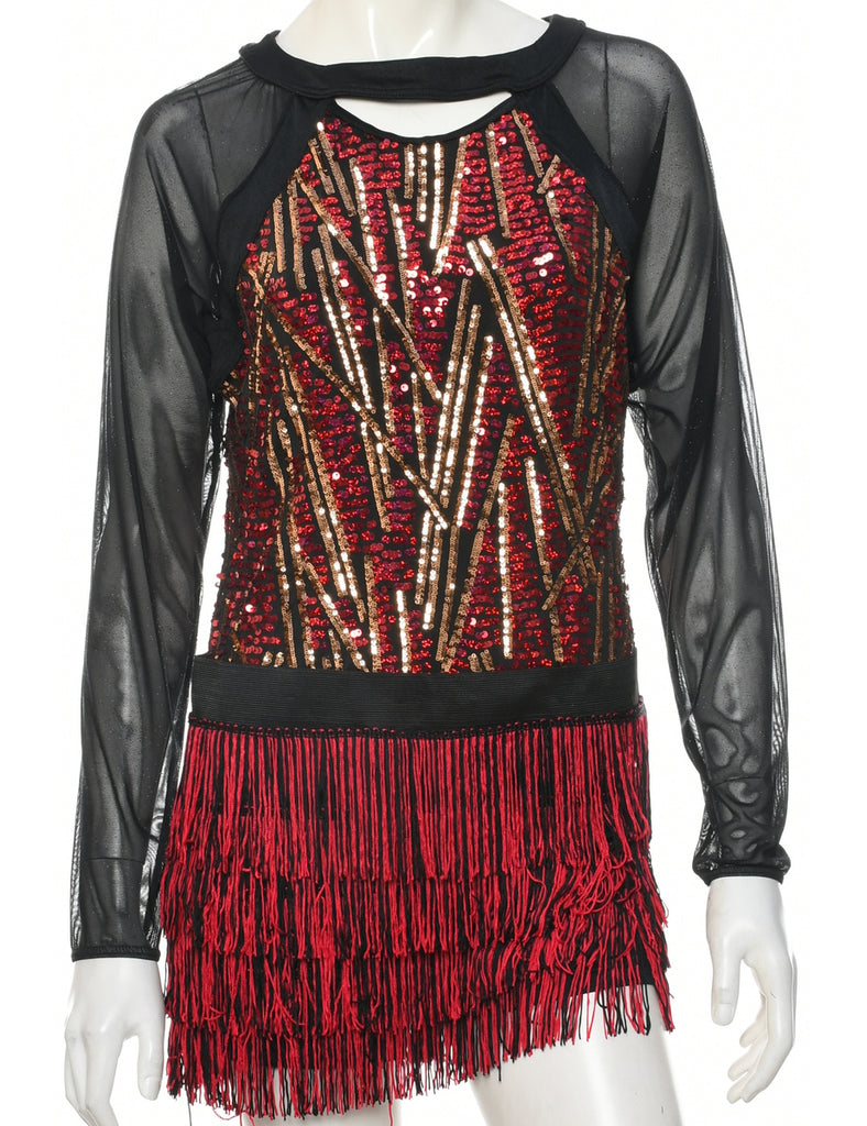 Sequined Showgirl Outfit - M