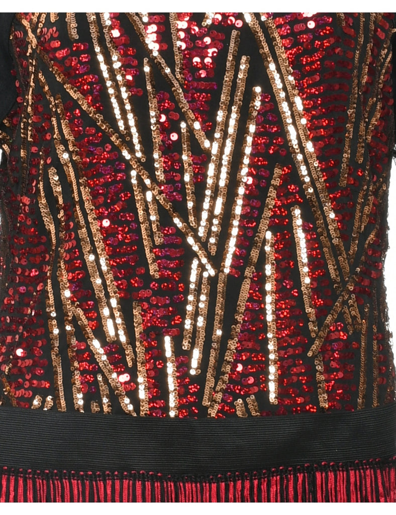 Sequined Showgirl Outfit - M
