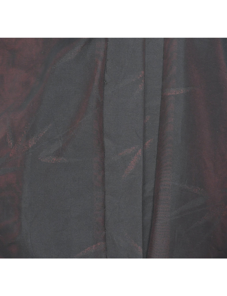 Sheer Black Cropped Kimono - M