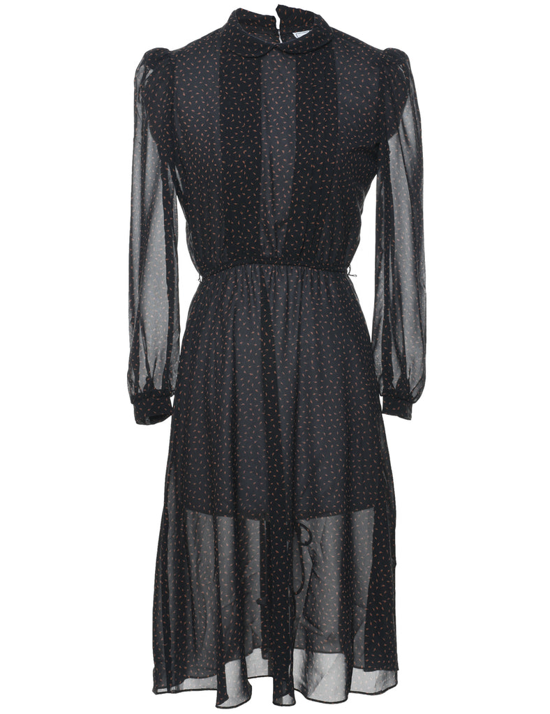 Sheer Black Dress - S