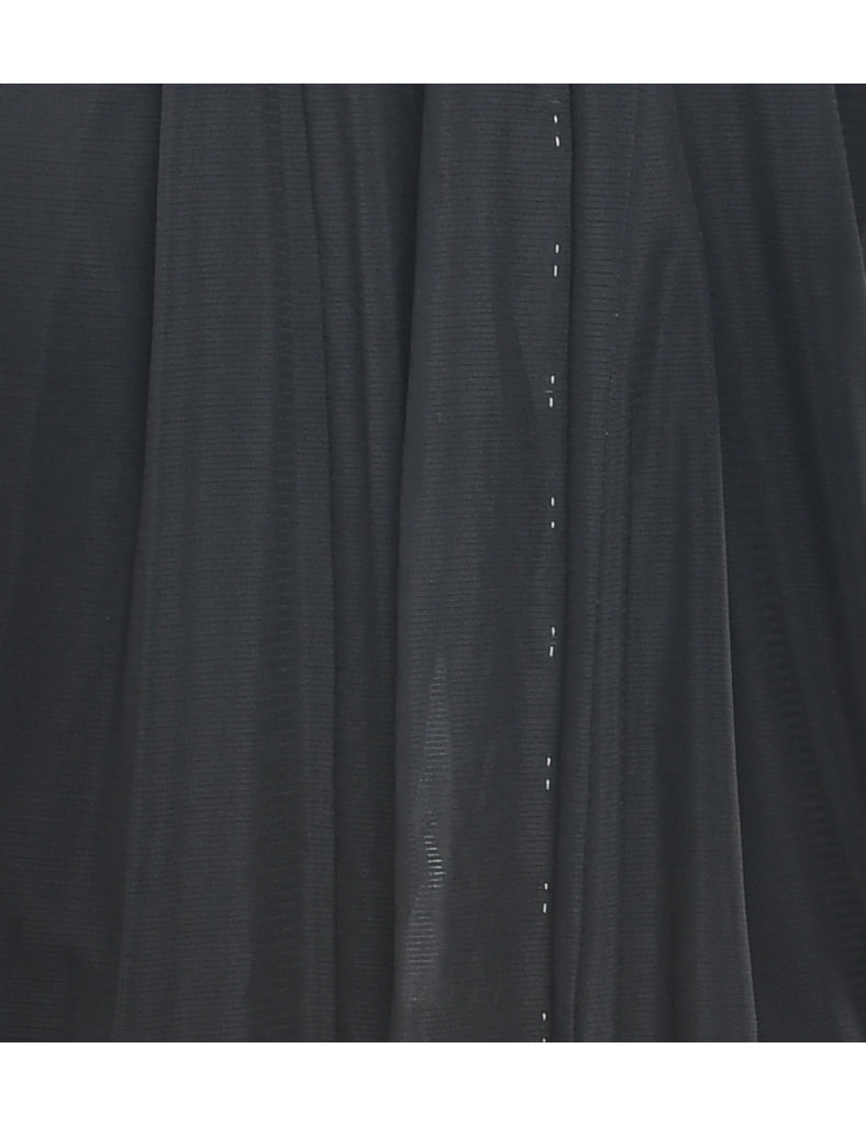 Sheer Black Full Length Kimono - XL