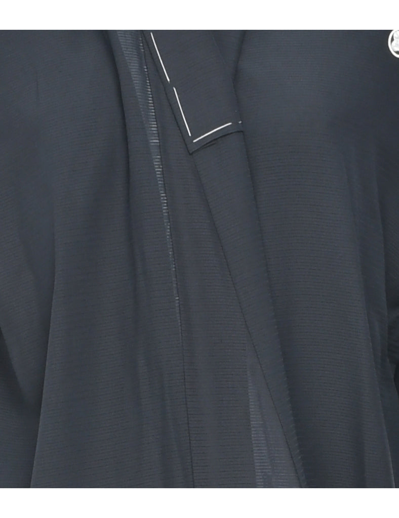 Sheer Black Full Length Kimono - XL