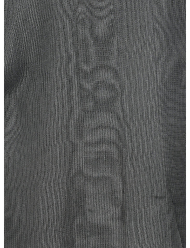 Sheer Black Midi Length Kimono - M