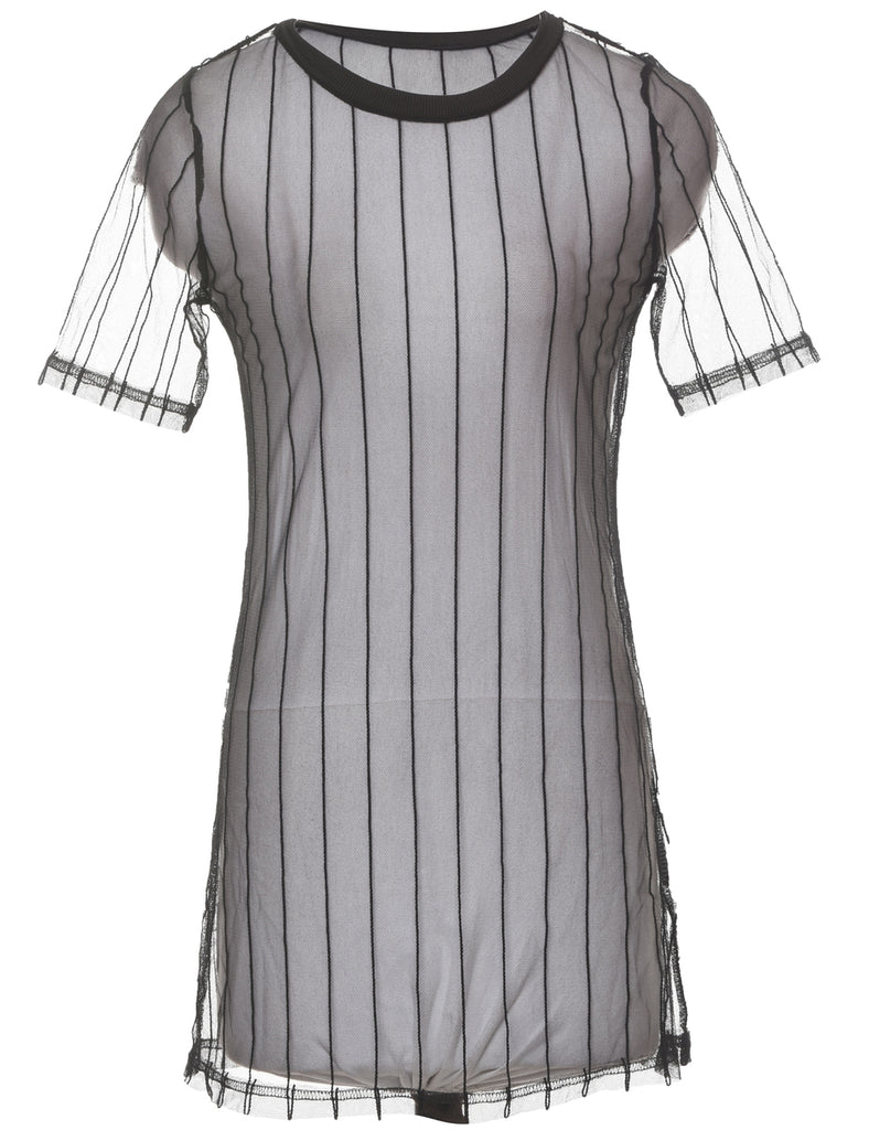 Sheer Effect Black Top - S