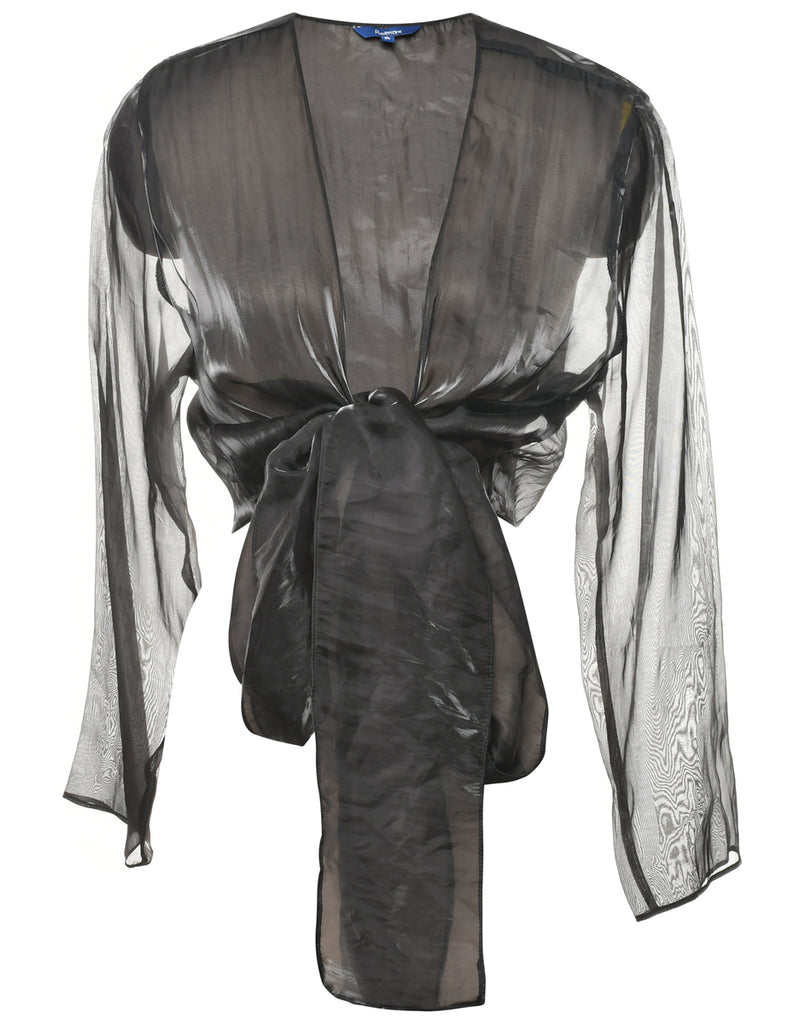 Sheer Effect Blouse - L