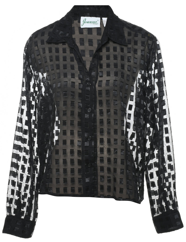 Sheer Effect Blouse - XL
