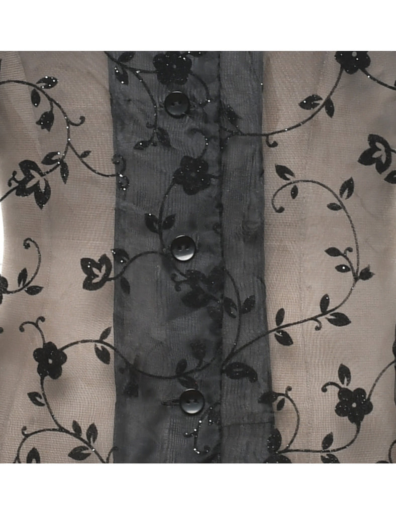 Sheer Effect Blouse - XL