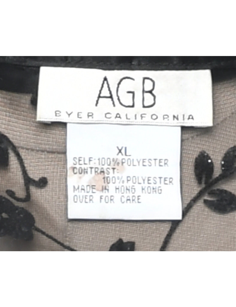 Sheer Effect Blouse - XL