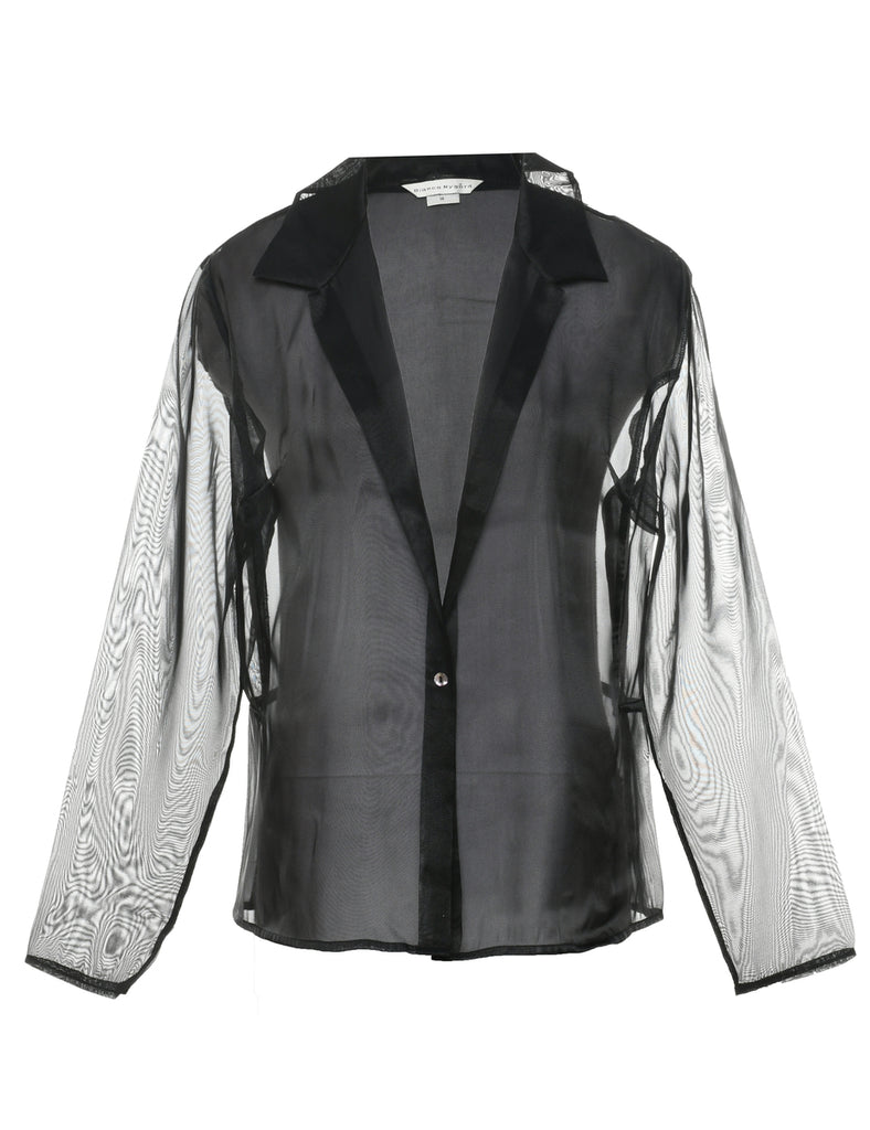 Sheer Effect Evening Jacket - L