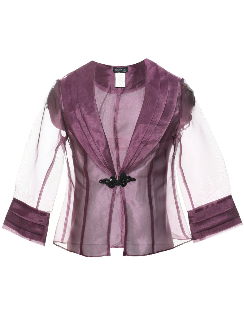 Sheer Effect Evening Jacket - M