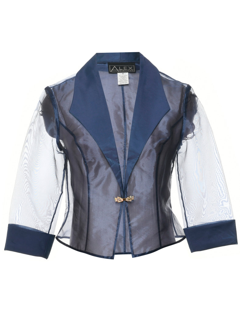 Sheer Effect Evening Jacket - M