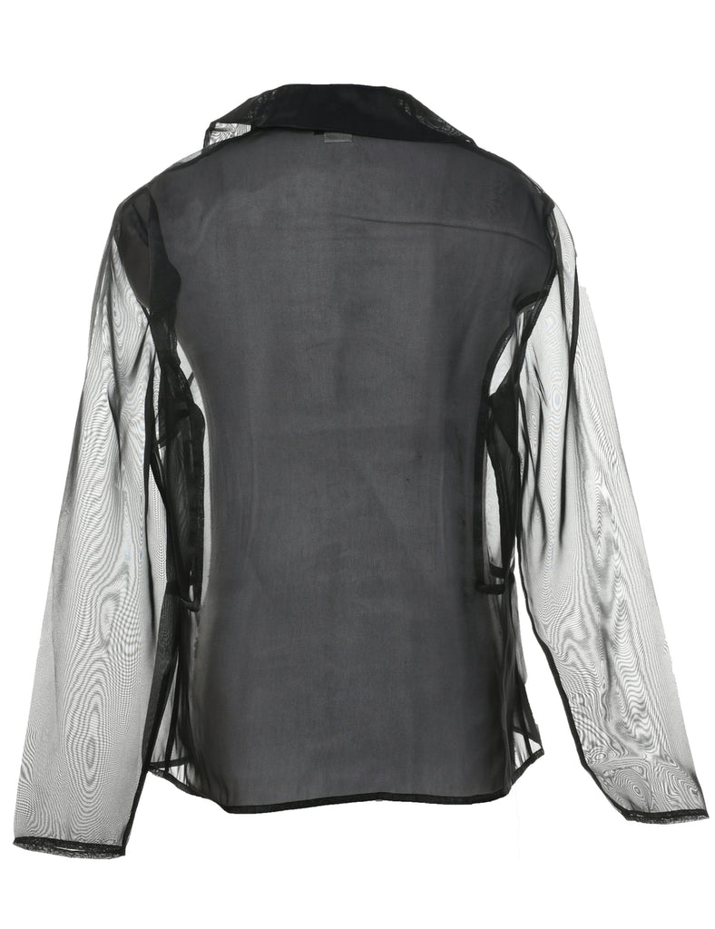 Sheer Effect Evening Jacket - L