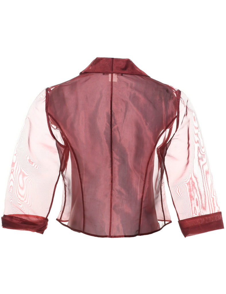 Sheer Effect Evening Jacket - L