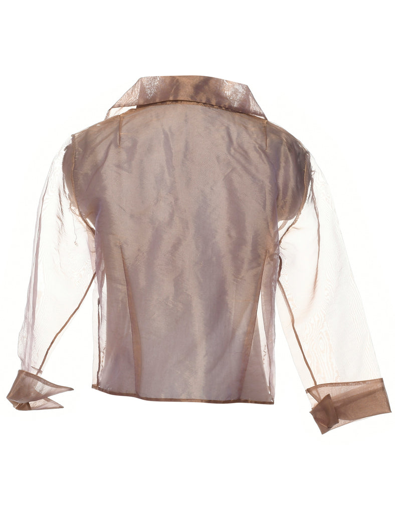 Sheer Effect Evening Jacket - L
