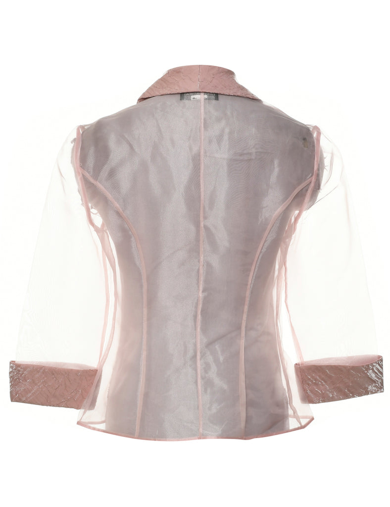 Sheer Effect Evening Jacket - L