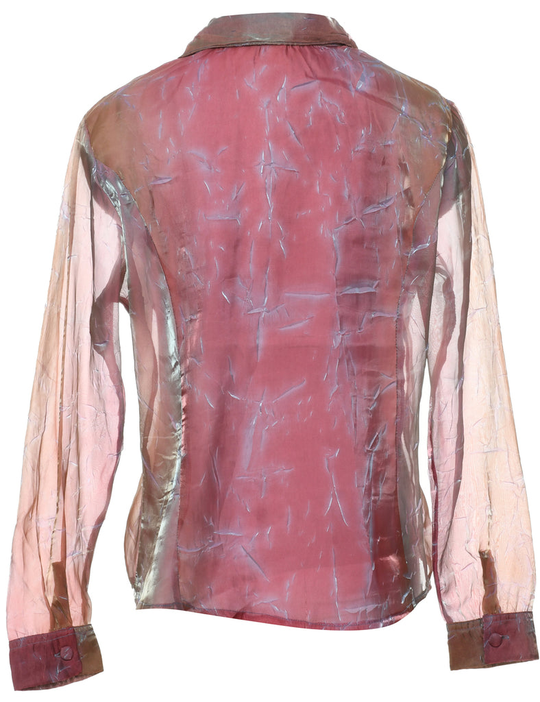 Sheer Effect Evening Shirt - M