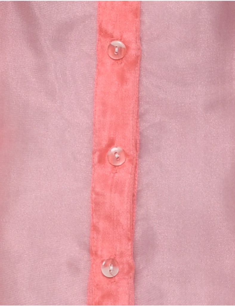 Sheer Effect Evening Shirt - L