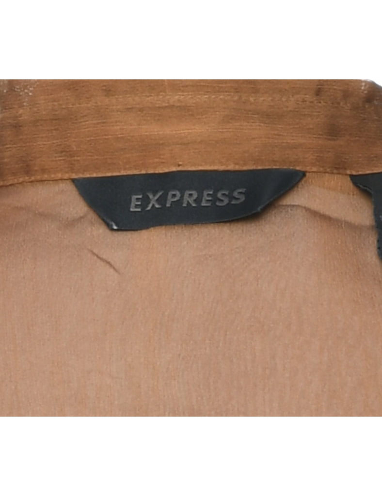 Sheer Effect Evening Shirt - L