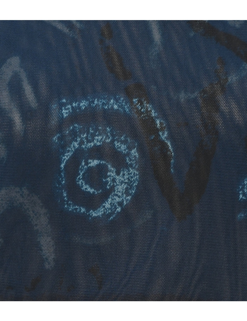 Sheer Effect Navy Top - M