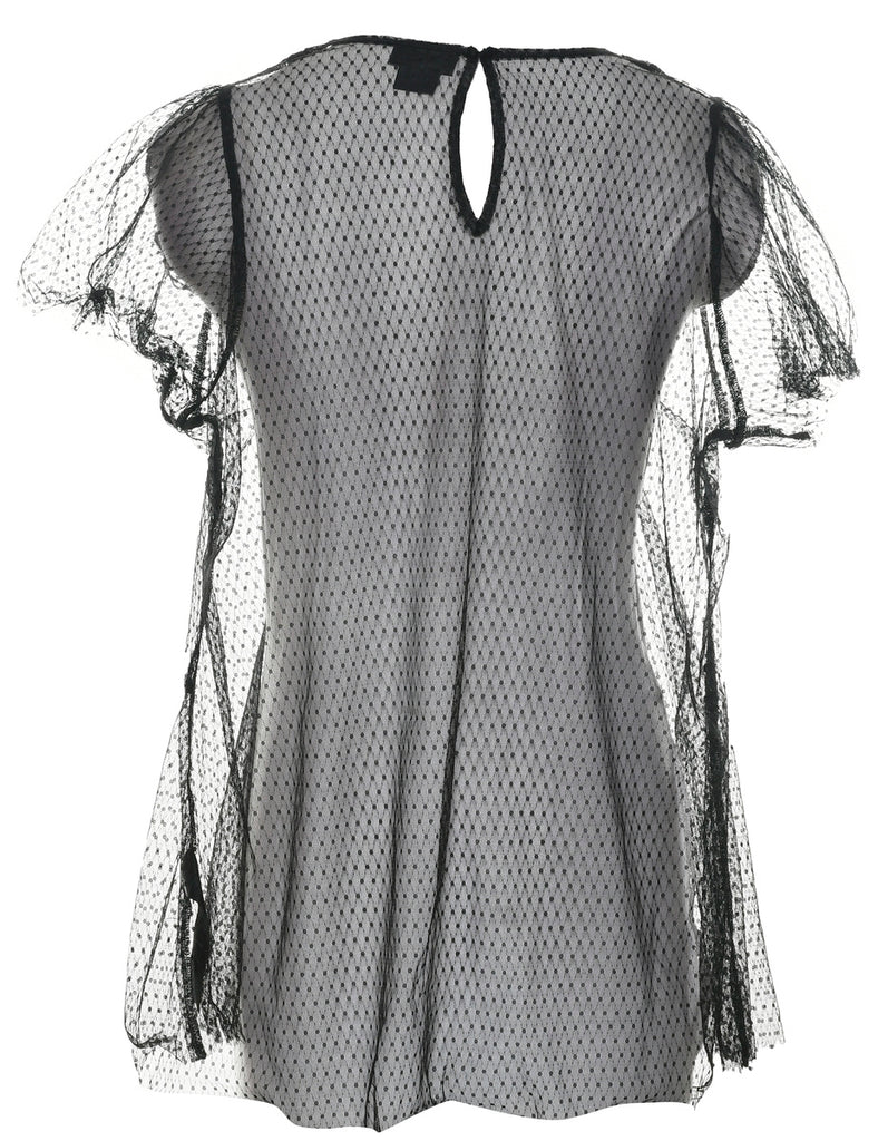 Sheer Effect Sheer Top - S